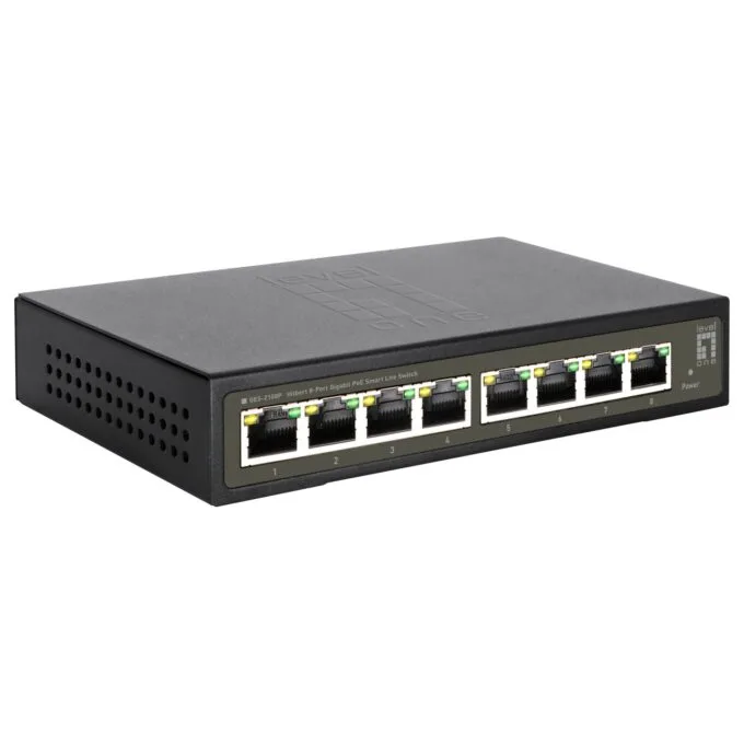Switch 8x GE GES-2108P Hilbert 112W 8xPoE+ — image 4