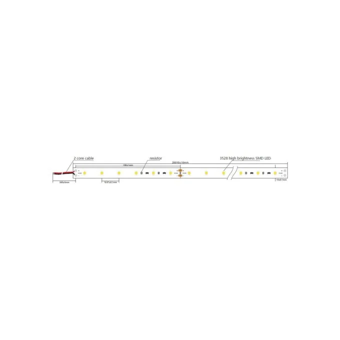 Synergy 21 LED Flex Strip 2835 - 60 WW DC24V 96W IP20 ULS 20m — image 2