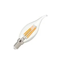 Synergy 21 LED Retrofit E14 Kerze klar geschweift 4,5W ww