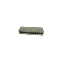 Synergy21 Keystone. Modulträger. Patchpanel für 12x TP-Modul. Aufputz. Metall. Lichtgrau