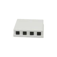 Synergy21 Keystone. Modulträger. Patchpanel für 4x TP-Modul. Aufputz. weiss(ABS)
