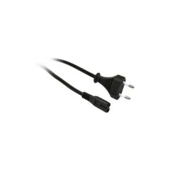 Synergy21 Netzkabel 230V Euro-Stecker Euro8(C7)-Buchse. 1.8m. Black 250V 2.5A.