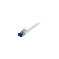 Synergy21 Patch cable RJ45 - CAT6A 500Mhz -10m - white - U FTP - flat - TPE(Superflex) - AWG32 -