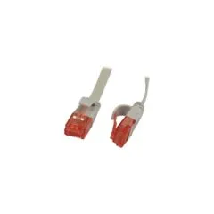 Synergy21 Patchkabel RJ45. CAT6 250Mhz. 0.15m grau. UTP(U UTP). PVC. Flach