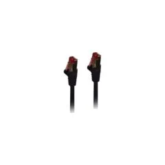 Synergy21 Patchkabel RJ45. CAT6 250Mhz. 0.15m schwarz. S-STP(S FTP). TPE LSZH(Superflex)
