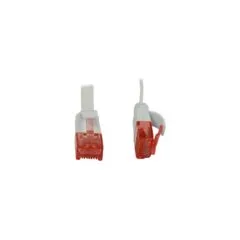 Synergy21 Patchkabel RJ45. CAT6 250Mhz. 0.25m weiss. UTP(U UTP). PVC. Flach