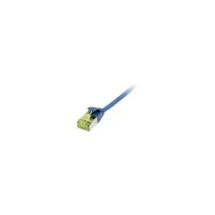 Synergy21 Patchkabel RJ45. CAT6A 500Mhz. 0.15m. blau. U FTP. slimline rund d3.8mm. TPE LSZH(Superflex). AWG32. mit C...