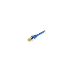 Synergy21 Patchkabel RJ45. CAT6A 500Mhz. 0.25m. blau. S-STP(S FTP). TPE LSZH(Ultraflex). AWG26. mit CAT7 Rohkabel.