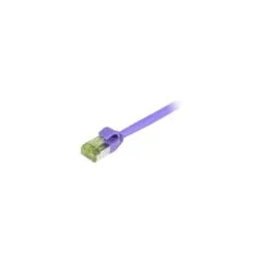 Synergy21 Patchkabel RJ45. CAT6A 500Mhz. 0.25m. lila. S-STP(S FTP). slimline rund d4.5mm. TPE LSZH(Superflex). AWG28...
