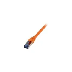Synergy21 Patchkabel RJ45. CAT6A 500Mhz. 0.25m. orange. S-STP(S FTP). TPE LSZH(Superflex). AWG26.
