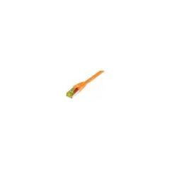 Synergy21 Patchkabel RJ45. CAT6A 500Mhz. 0.25m. orange. S-STP(S FTP). TPE LSZH(Ultraflex). AWG26. mit CAT7 Rohkabel.