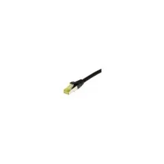 Synergy21 Patchkabel RJ45. CAT6A 500Mhz. 0.25m. schwarz. S-STP(S FTP). TPE LSZH(Ultraflex). AWG26. mit CAT7 Rohkabel.