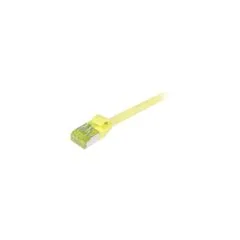 Synergy21 Patchkabel RJ45. CAT6A 500Mhz. 1.0m. gelb. S-STP(S FTP). slimline rund d4.5mm. TPE LSZH(Superflex). AWG28....