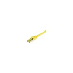 Synergy21 Patchkabel RJ45, CAT6A 500Mhz, 10m, gelb, S-STP(S FTP), TPE LSZH(Ultraflex), AWG26, mit CAT7 Rohkabel,