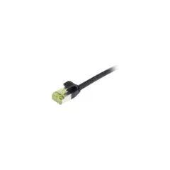 Synergy21 Patchkabel RJ45. CAT6A 500Mhz. 1.5m. schwarz. S-STP(S FTP). slimline rund d4.5mm. TPE LSZH(Superflex). AWG...