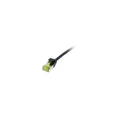 Synergy21 Patchkabel RJ45. CAT6A 500Mhz. 1.5m. schwarz. U FTP. slimline rund d3.8mm. TPE LSZH(Superflex). AWG32. mit...