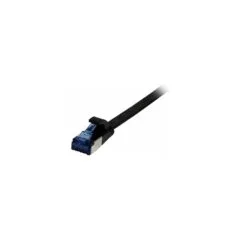 Synergy21 Patchkabel RJ45. CAT6A 500Mhz. 3m. schwarz. U FTP. flach. TPE(Superflex). AWG32.