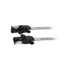 Synergy21 Patchkabel RJ45, CAT6A 500Mhz, 5m, grau, S FTP, slimline rund d4,5mm, TPE LSZH(Superflex), AWG28, mit CAT7...