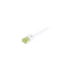 Synergy21 Patchkabel RJ45, CAT6A 500Mhz, 5m, weiss, S-STP(S FTP), slimline rund d4,5mm, TPE LSZH(Superflex), AWG28, ...