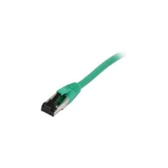 Synergy21 Patchkabel RJ45. CAT8.1 2000Mhz. 0.25m. grün. S-STP(S FTP). TPE(Ultra SuperFlex). AWG26.
