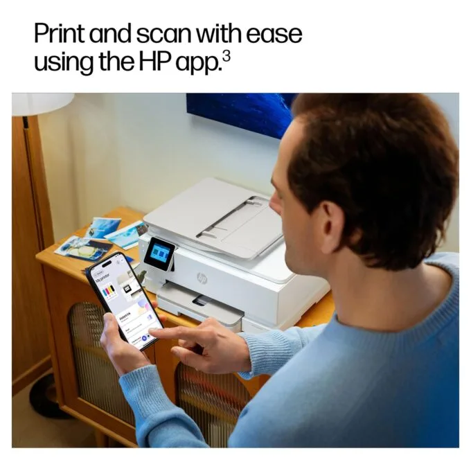 T HP Envy Photo 7930 All-in-One Color Inkjet 10ppm Print Scan Copy Photo Printer USB 2.0 Wi-Fi — image 11