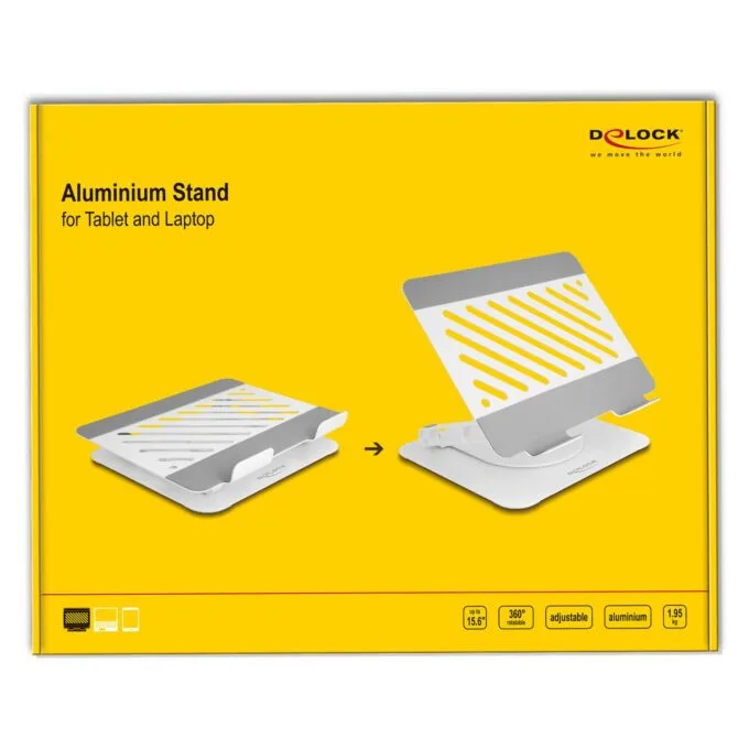 Tablet und Notebook Standhalterung verstellbar Aluminium - 360° drehbar — image 4