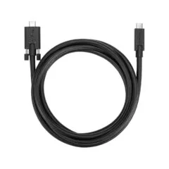 Targus - USB-Kabel - USB-C (M) zu USB-C (M) schraubbar - 1.8 m - Schwarz - fr P N: DOCK191USZ. DOCK430EUZ. DOCK430USZ