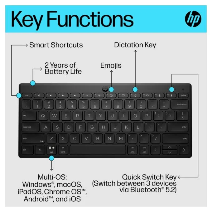 TAS 692S8AA ABD HP 350 Tastatur QWERTZ DE — image 8