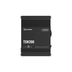 Teltonika · Switch · TSW200 · 8 Port Gigabit Industrial unmanaged PoE+ Switch. 2 SFP