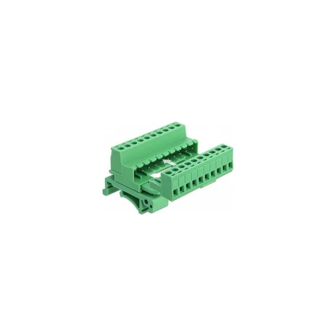 Terminalblock Set für Hutschienen 10 Pin mit Rastermaß 5.08 mm gewinkelt — image 2