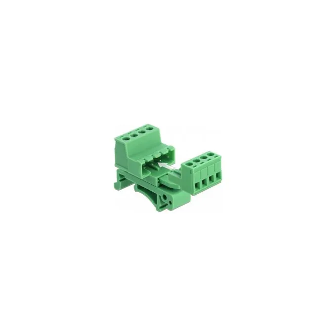 Terminalblock Set für Hutschienen 4 Pin mit Rastermaß 5.08 mm gewinkelt — image 2