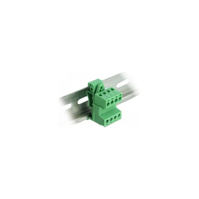 Terminalblock Set für Hutschienen 4 Pin mit Rastermaß 5.08 mm gewinkelt — image 1