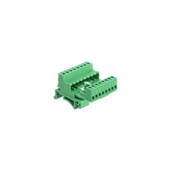 Terminalblock Set für Hutschienen 8 Pin mit Rastermaß 5.08 mm gewinkelt — image 2