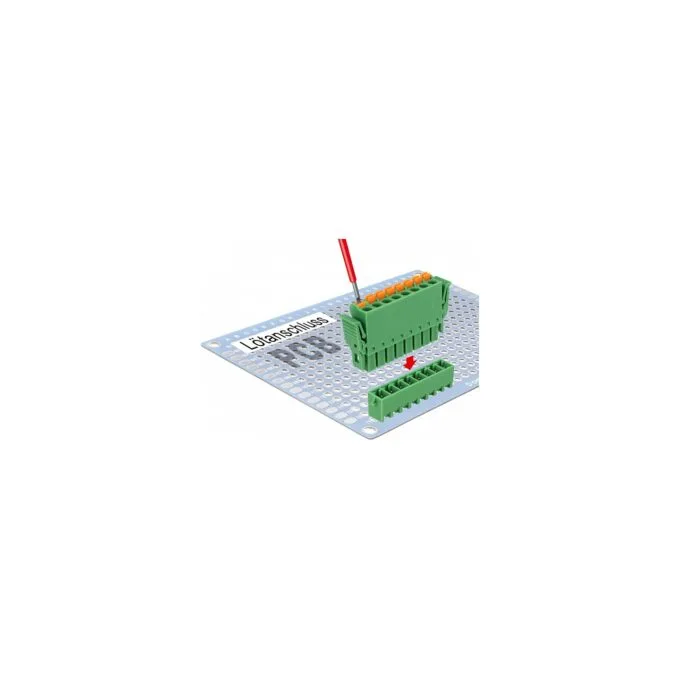 Terminalblock Set für Platine 8 Pin 3.81 mm Rastermaß vertikal — image 5