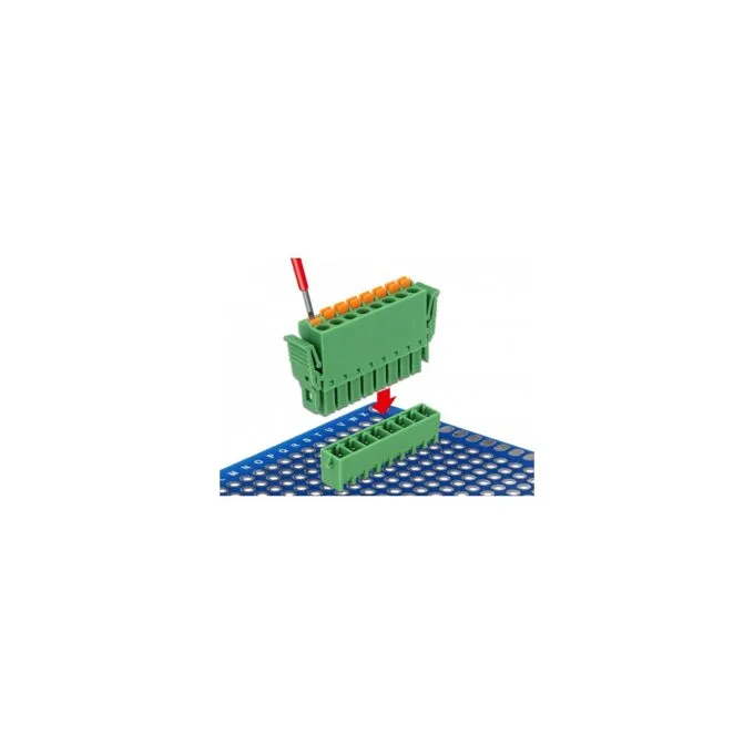 Terminalblock Set für Platine 8 Pin 3.81 mm Rastermaß vertikal — image 6