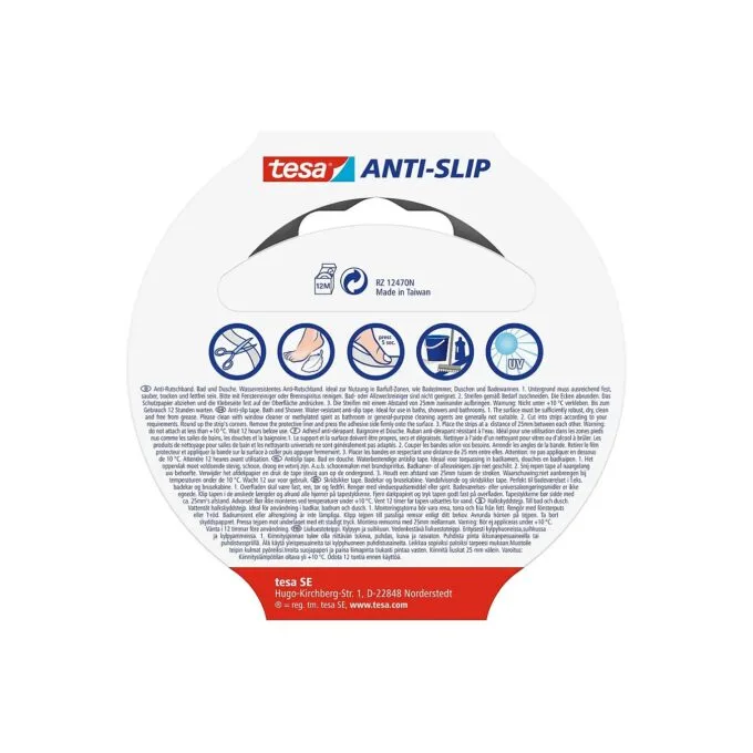 tesa Anti-Rutsch-Band 25 mm x 5 m transparent — image 2