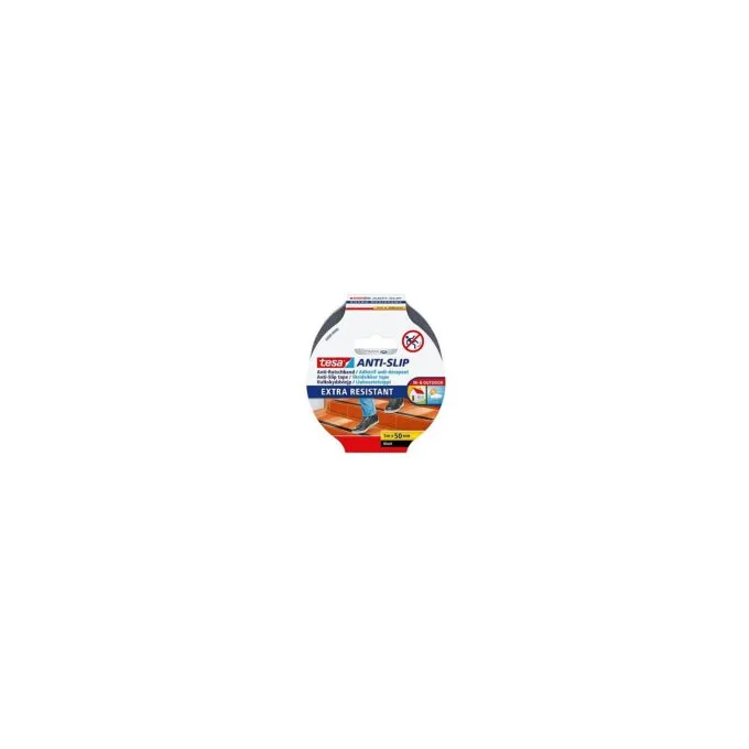 tesa Anti-Rutschband, 50 mm x 5,0 m, schwarz zur Rutschvermeidung, extrem raue und strapazierfhige - 1 Stck (55588-00... — image 1