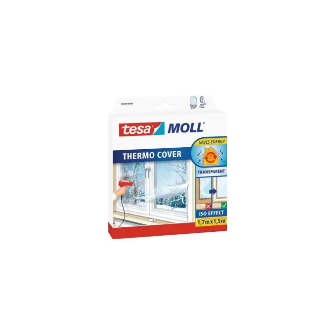 tesa Fensterisolierfolie tesamoll® Thermo Cover transparent 1,5 x 1,7 m — image 1