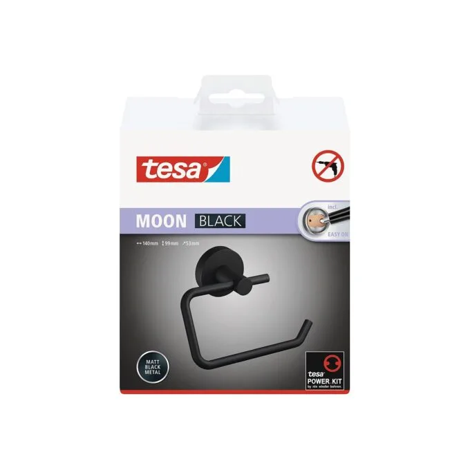 tesa Toilettenpapierhalter MOON schwarz — image 4