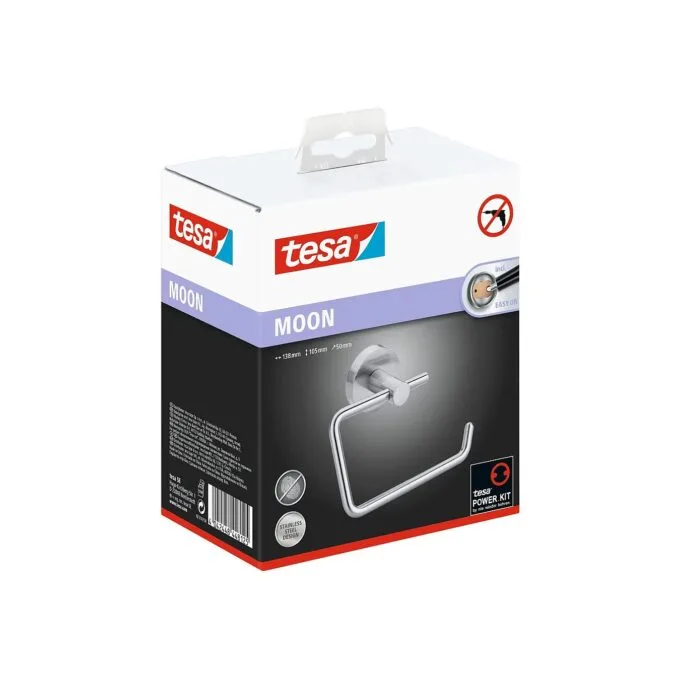tesa Toilettenpapierhalter MOON silber — image 2