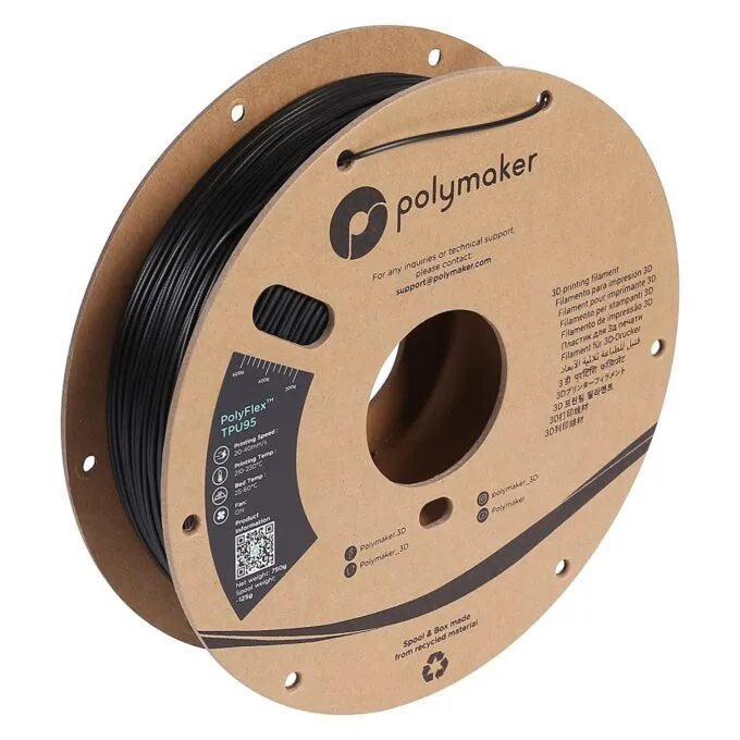 TPU-95A 1.75mm BLACK 0.75kg — image 1