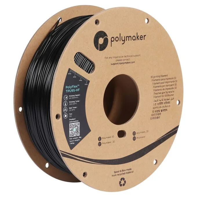 TPU-95A 1,75mm HIGH SPEED BLACK 1kg — image 1
