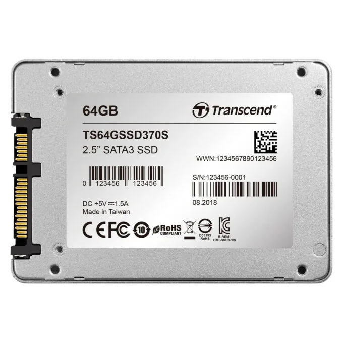 TRANSCEND SSD370S 64GB SSD 6.4cm 2.5 Zoll SATA 6Gb s MLC Aluminium Gehäuse — image 9