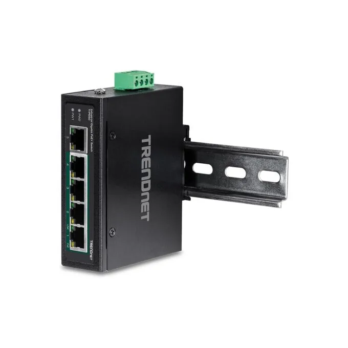 TRENDnet 5-Port Industrieller Gigabit PoE+ DIN-Rail-Switch — image 6