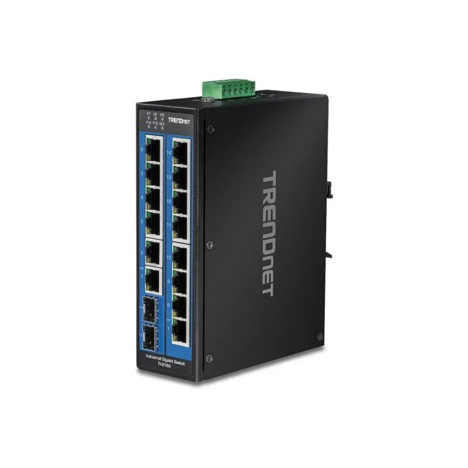 TRENDnet TI-G162 16-Port DIN-Rail Switch Industrial Gigabit — image 1