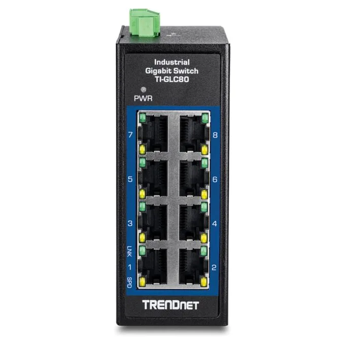 TRENDnet TI-GLC80 8-Port Gigabit Industrial DIN-Rail Mini — image 2