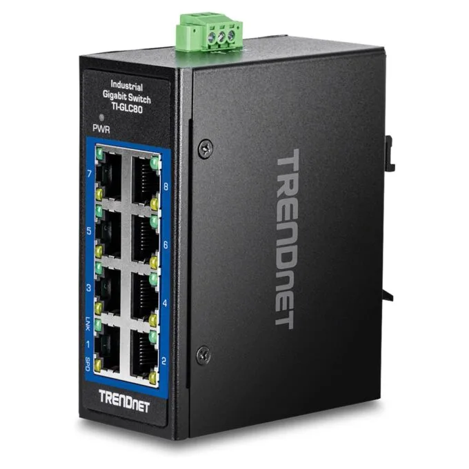 TRENDnet TI-GLC80 8-Port Gigabit Industrial DIN-Rail Mini — image 1