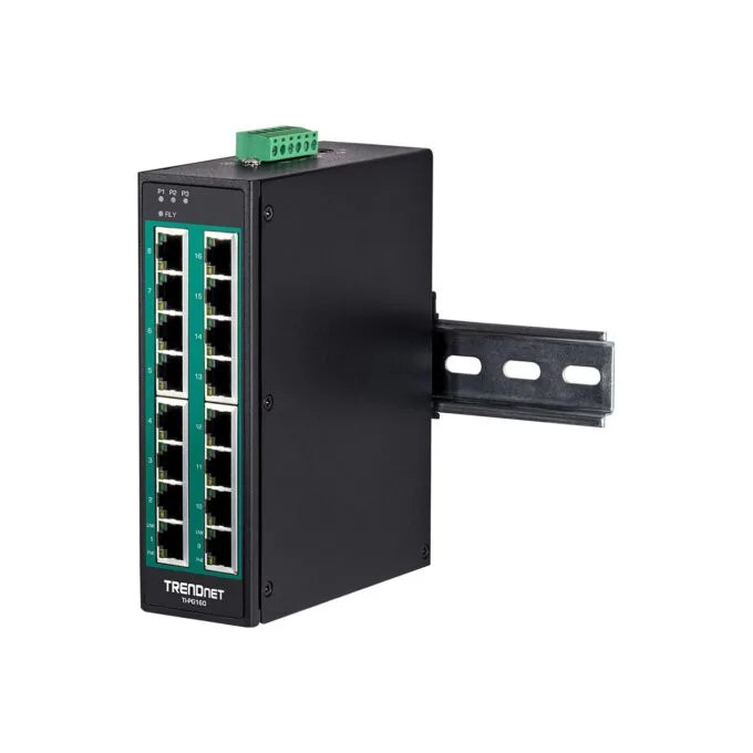 TRENDnet TI-PG160 DIN-Rail Switch PoE+ 16-Port Industrial Gigabit — image 5