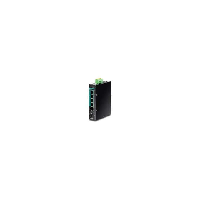 TRENDnet TI-PG541i 6-Port Switch PoE+ Industrial Gigabit Layer 2 DIN-Rail — image 1