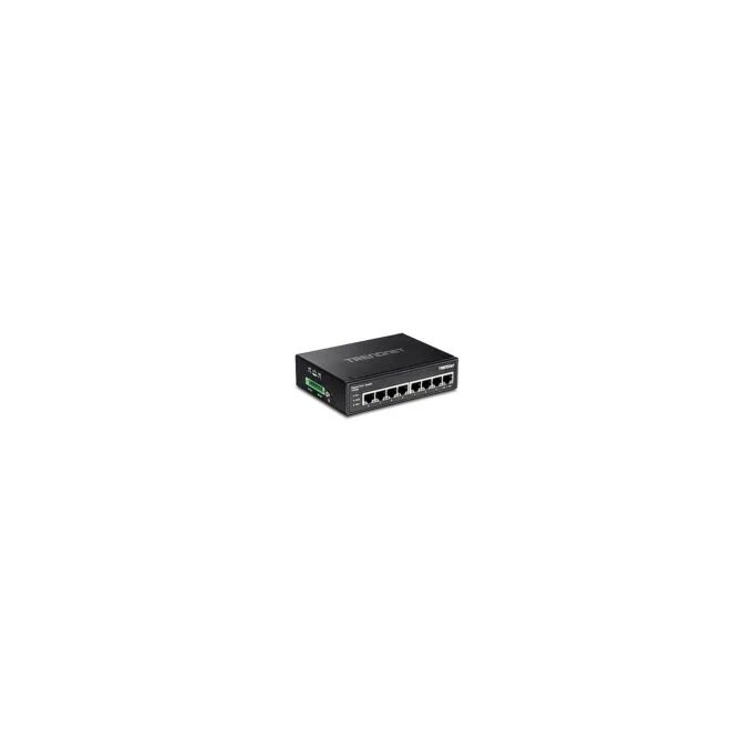 TRENDnet TI-PG80 8-Port Gehrteter Industrieller Gigabit PoE+ DIN-Rail Switch — image 2